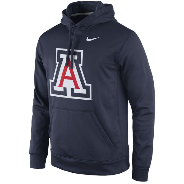 Men NCAA Arizona Wildcats Nike Practice Performance Hoodie Navy